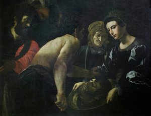 Salome Johannes Kastajan pään kanssa