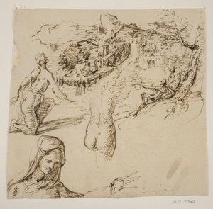 眠れる戦士 作： Giovanni Battista Caracciolo