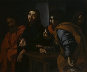 聖マタイの召し、ca。 1625-30。 作： Giovanni Battista Caracciolo