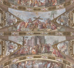 聖十字架の物語、1631-32 作： Giovanni Battista Carlone