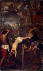 アンコールの聖クレメンスの殉教」（4世紀） ジョヴァンニ・バッティスタ・カルローネ（1592-1677）の絵画 作： Giovanni Battista Carlone