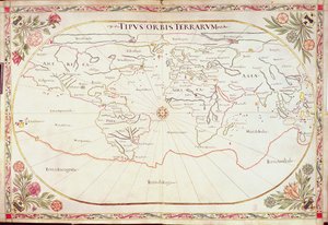 追加 Ms 11765: 世界地図 作： Giovanni Battista Cavallini