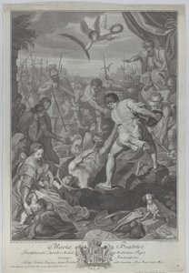 生き埋めにされたミラノの聖ヴィタリスの殉教、1776 年 作： Giovanni Battista Cecchi