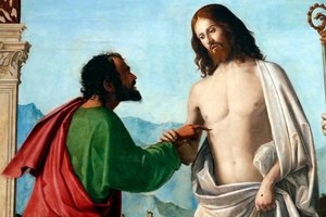聖トマスの不信感 作： Giovanni Battista Cima da Conegliano