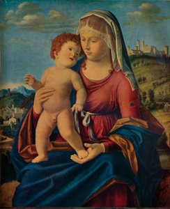 聖母子、c1496-9。 作： Giovanni Battista Cima da Conegliano