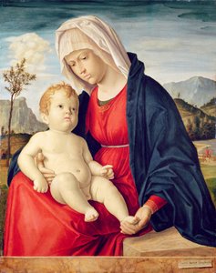 聖母子（油彩・板） 作： Giovanni Battista Cima da Conegliano