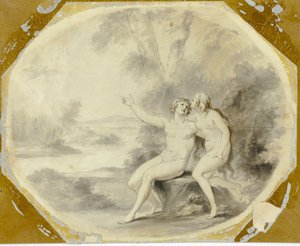 楽園のアダムとイブ 作： Giovanni Battista Cipriani