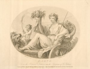 Francescco Bartolozzi（1727-1815）によって彫刻された地球は、ロンドン、1803（リソ）を公開 作： Giovanni Battista Cipriani