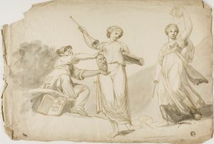 タリア、クリオ、メルポメネー 作： Giovanni Battista Cipriani