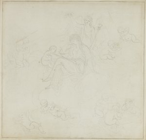 プッティとヴィーナス 作： Giovanni Battista Cipriani