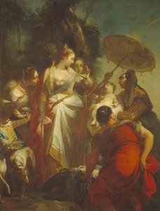 モーセの発見、1730年代 作： Giovanni Battista Crosato