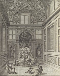 フラスカーティのベルヴェデーレ劇場のスタンザ デ ヴェンティ...、1691 年以降。 作： Giovanni Battista Falda