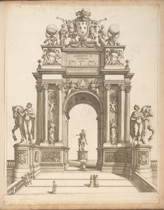 教皇クレメンス 10 世を称える凱旋門 作： Giovanni Battista Falda