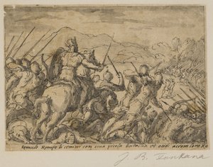 ロムルスを攻撃するアクロン 作： Giovanni Battista Fontana