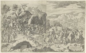 十字架の重さで倒れるキリスト 作： Giovanni Battista Fontana