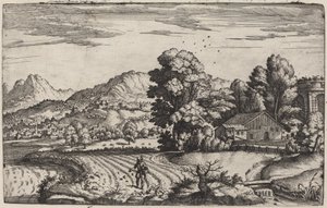 種まきのたとえのある山岳風景 作： Giovanni Battista Fontana