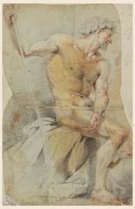 裸の老人、バッカス、または彼の仲間の研究 作： Giovanni Battista Merano