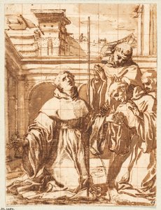 トレンティーノの聖ニコラスの生涯の一場面 作： Giovanni Battista Mercati