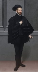 黒の騎士。 1567 作： Giovanni Battista Moroni