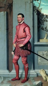 ジャンジェロラモグルメリ。 UM 1560 作： Giovanni Battista Moroni