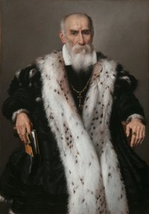 ジャンジローラモアルバーニ1504-1591、1573の肖像。 作： Giovanni Battista Moroni