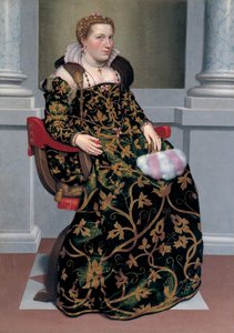 イソッタブレンバーティの肖像、1555年頃。 作： Giovanni Battista Moroni