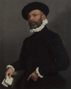 手紙を持っている男の肖像（「弁護士」） 作： Giovanni Battista Moroni