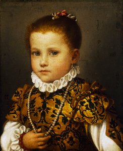 レデッティ家の少女の肖像 作： Giovanni Battista Moroni