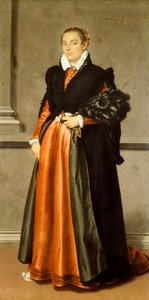 貴族女性パーチェ・リヴォラ・スピーニの肖像 作： Giovanni Battista Moroni