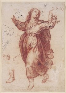 子供のイエスと彼の左手と左足の研究 作： Giovanni Battista Paggi
