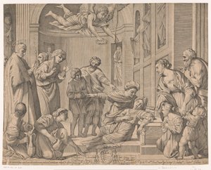 聖セシリアの死 作： Giovanni Battista Pasqualini