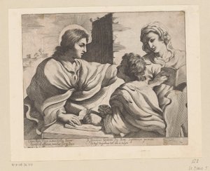 洗礼者ヨハネ、キリストとマリア 作： Giovanni Battista Pasqualini
