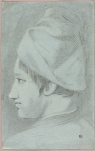 帽子をかぶった少年の横顔 作： Giovanni Battista Piazzetta