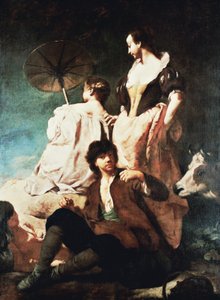 海辺のイディール 作： Giovanni Battista Piazzetta
