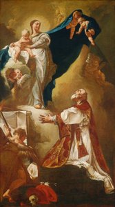 聖フィリップ・ネリに現れるマドンナと子供、おそらく1725年以降。