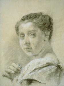若い女性の肖像 作： Giovanni Battista Piazzetta