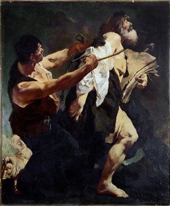 少佐の聖ヤコブが殉教者のために列車に乗る（油彩・キャンバス 作： Giovanni Battista Piazzetta