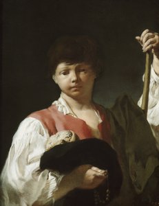 乞食の少年、または若い巡礼者、1738-39 作： Giovanni Battista Piazzetta