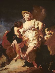 占い師（L&39;Indivona）、1740 作： Giovanni Battista Piazzetta