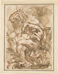 全裸男の戦い 作： Giovanni Battista Piranesi