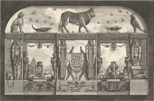古代エジプトの装飾品、1769 年。 作： Giovanni Battista Piranesi