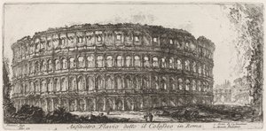 コロッセオとして知られるフラウィウス円形劇場 作： Giovanni Battista Piranesi