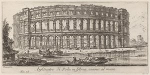 イストリア半島のプーラ円形劇場 作： Giovanni Battista Piranesi