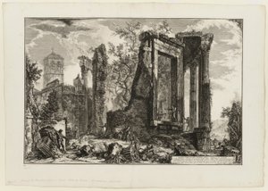 ローマの景色からのチボリのシビュラ神殿の別の眺め 作： Giovanni Battista Piranesi