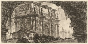 コンスタンティヌスの凱旋門 作： Giovanni Battista Piranesi