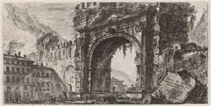 アウグストゥスによって建てられたリミニの凱旋門 作： Giovanni Battista Piranesi