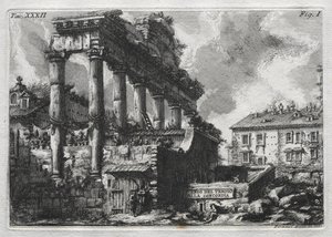 コンコルディア神殿のアバンコ 作： Giovanni Battista Piranesi