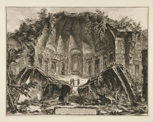 ハドリアヌスの神カノープスの神殿の遺跡 作： Giovanni Battista Piranesi