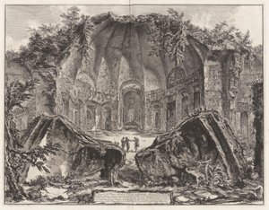 ハドリアヌスの神カノープスの神殿の遺跡 作： Giovanni Battista Piranesi