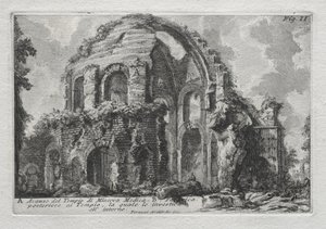ミネルヴァメディカ神殿の残り物。 作： Giovanni Battista Piranesi